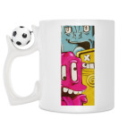 Кружка с футбольным мячиком