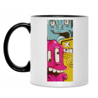 Кружка двухцветная