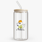 Банка с бамбуковой крышкой