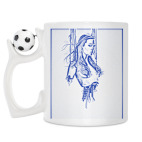 Кружка с футбольным мячиком