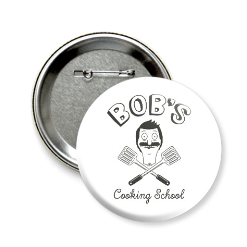 Значок 58мм Bob's Cooking School