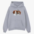 Толстовка худи оверсайз