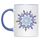 Двухцветная кружка Снежинка