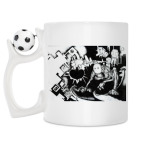 Кружка с футбольным мячиком