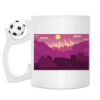 Кружка с футбольным мячиком
