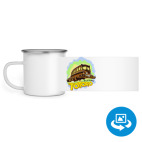 Кружка металлическая белая (круговая запечатка)