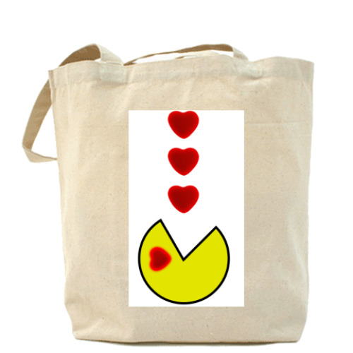 Сумка шоппер с принтом пакман