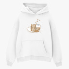 Толстовка худи оверсайз