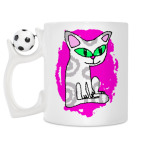 Кружка с футбольным мячиком