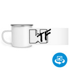 Кружка металлическая белая (круговая запечатка)