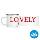 Кружка металлическая белая (круговая запечатка)