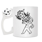 Кружка с футбольным мячиком