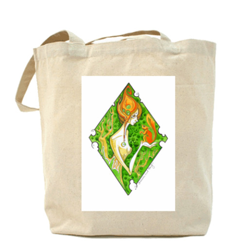 Сумка шоппер с принтом Дриада