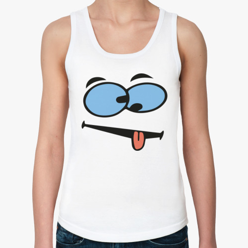 Женская майка с принтом Дразнит