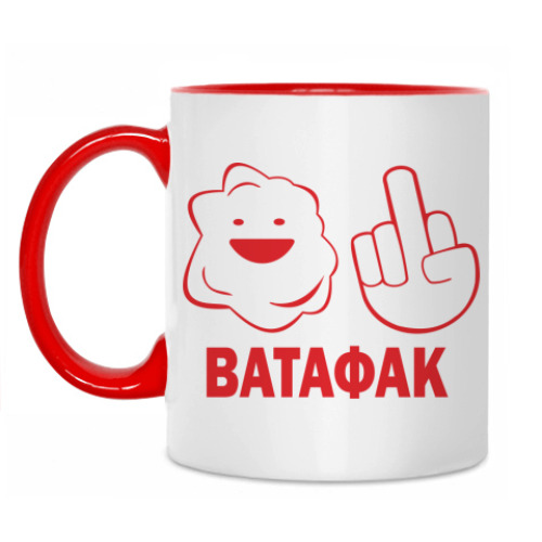 Кружка с принтом Ватафак