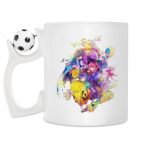 Кружка с футбольным мячиком