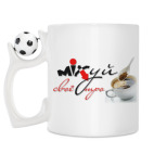 Кружка с футбольным мячиком