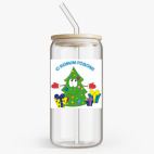 Банка с бамбуковой крышкой