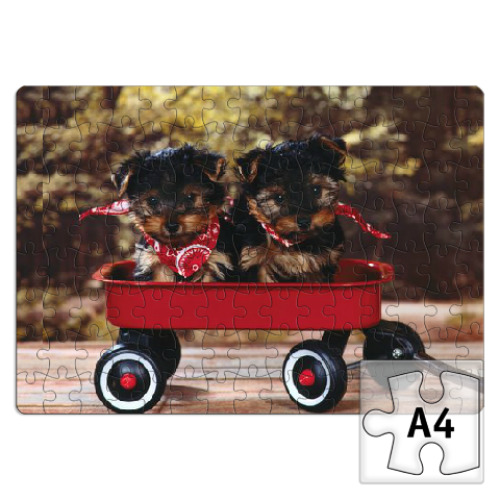 Пазл с принтом  Щенки