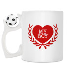 Кружка с футбольным мячиком