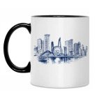 Кружка двухцветная