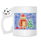 Кружка с футбольным мячиком