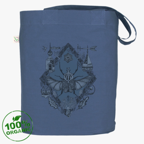 Сумка шоппер с принтом Goliath