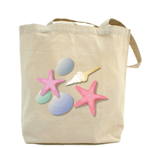 Сумка шоппер с принтом  Sea