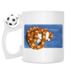Кружка с футбольным мячиком