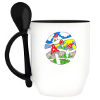 Кружка с ложкой