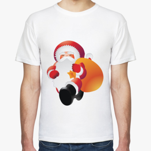 Футболка с принтом Дед Мороз
