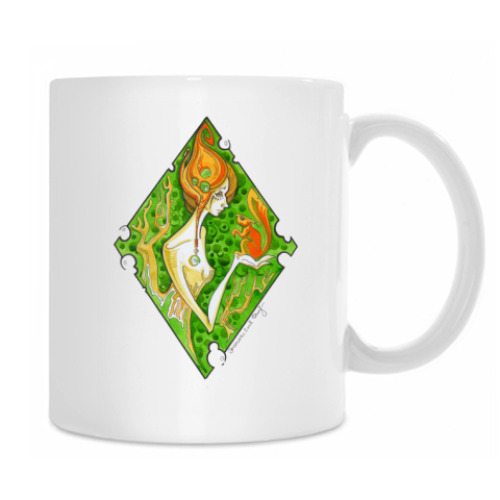 Кружка с принтом Дриада