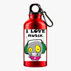 Металлическая бутылка 400 мл UV-DTF