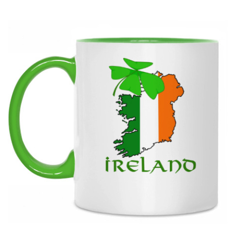 Кружка Ireland and Happy Shamrock