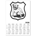 Календарь A3 2026, белый &#039;Pit Bull&#039;