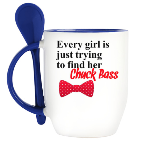 Кружка с ложкой с принтом Every Girl