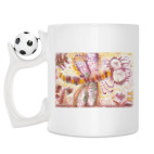 Кружка с футбольным мячиком