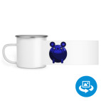 Кружка металлическая белая (круговая запечатка)