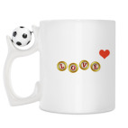 Кружка с футбольным мячиком