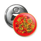 Магнит-открывашка 58 мм Русская роспись хохлома