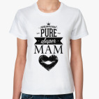 Классическая женская футболка Супер Мама!