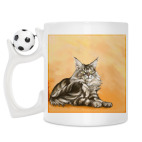 Кружка с футбольным мячиком