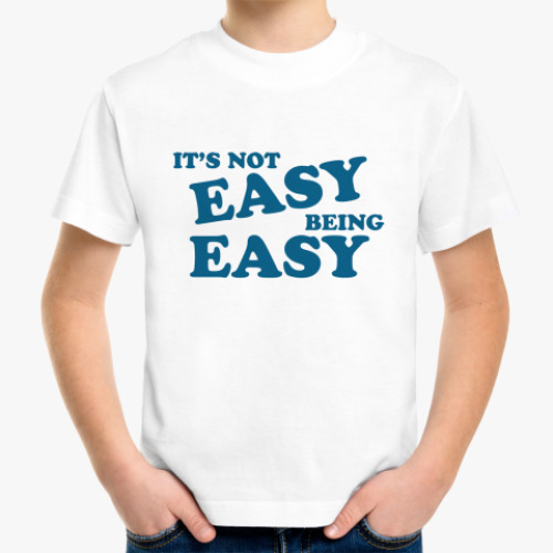 Детская футболка с принтом It's not easy