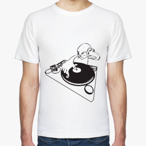 Футболка с принтом Диджей