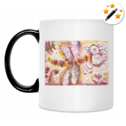 Кружка-хамелеон с принтом Стрекоза из м/ф Винни-Пух