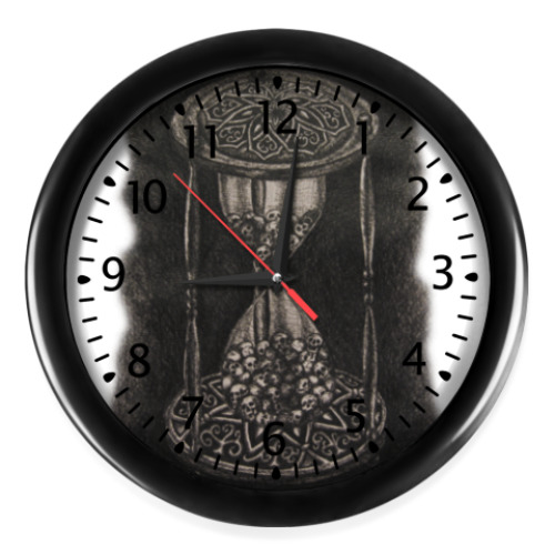 Настенные часы с принтом Готика
