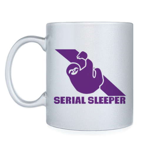Кружка с принтом Серийный Ленивец