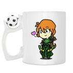 Кружка с футбольным мячиком