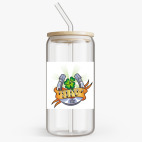 Банка с бамбуковой крышкой