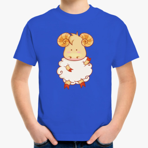Детская футболка с принтом Овечка